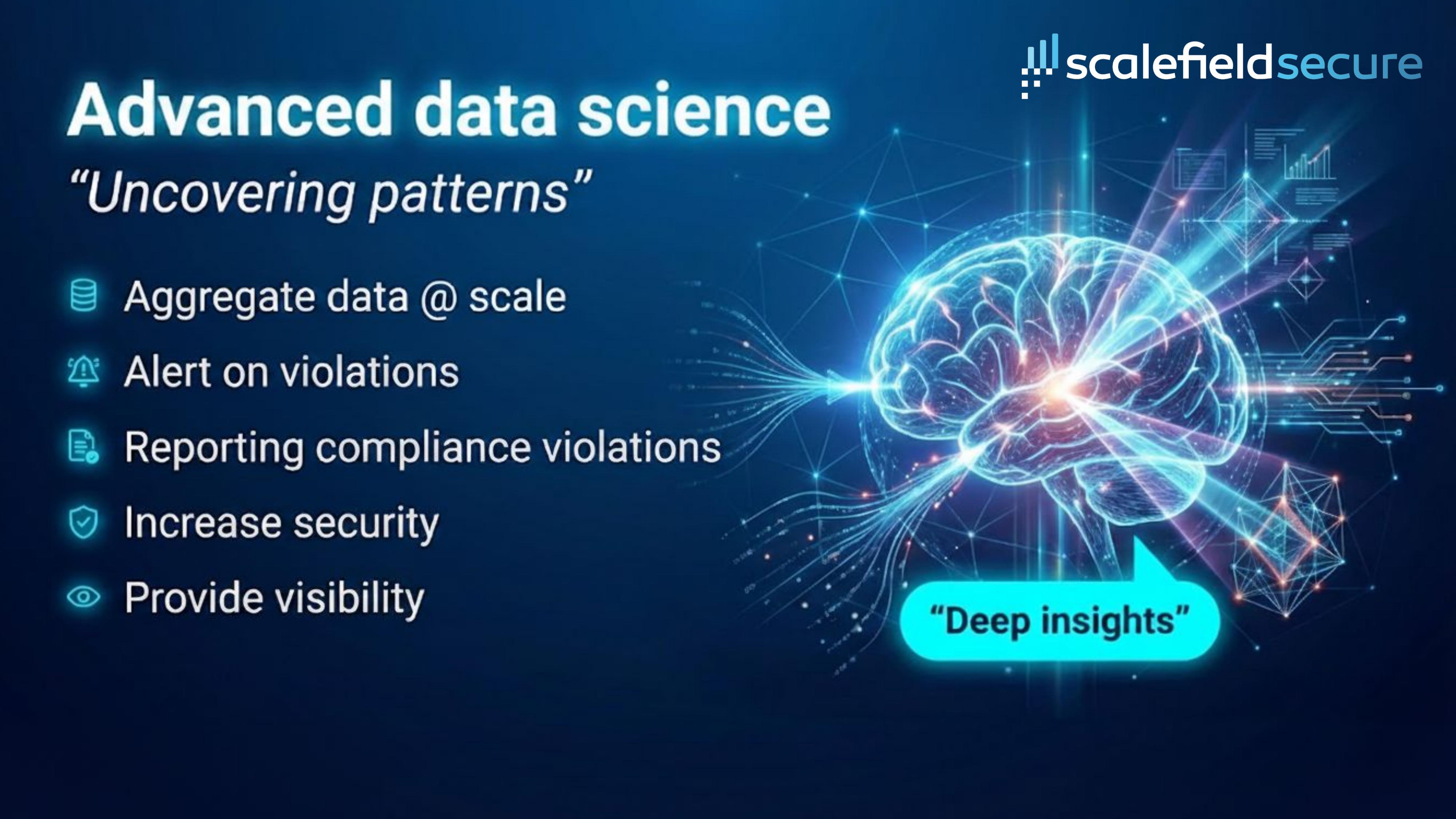 Advanced data science capabilities with anomaly detection and pattern recognition